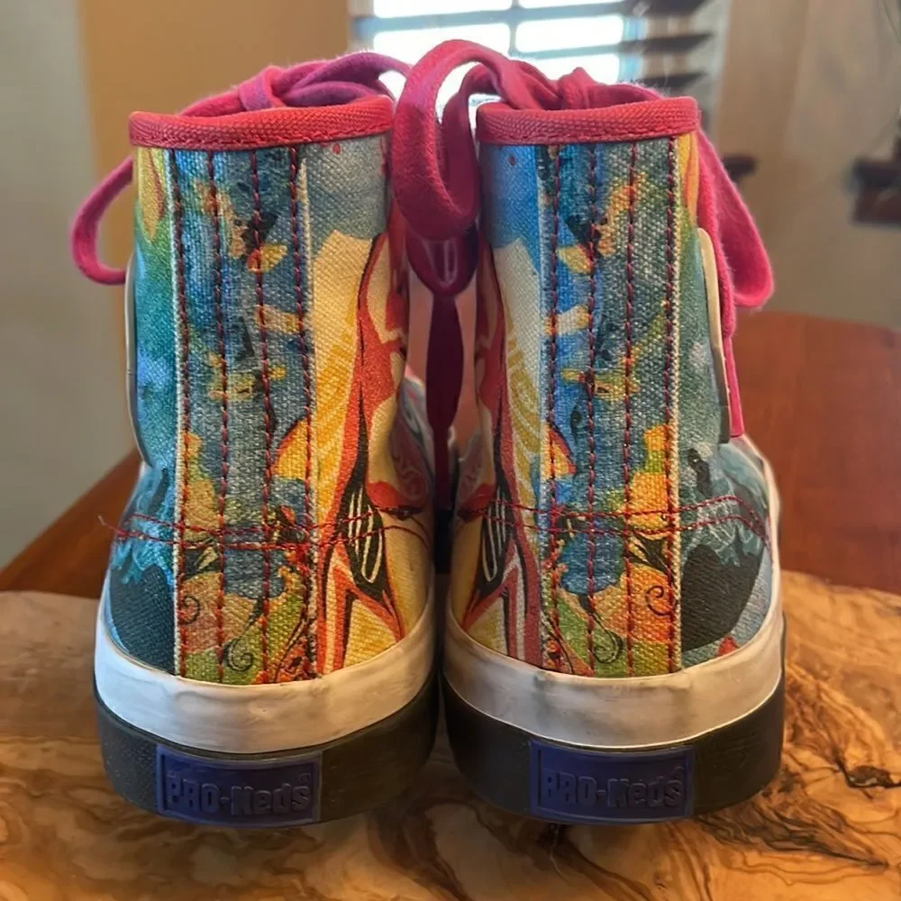 Men's Custom Pro Keds High Top Sneakers - Size 6